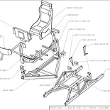The schematic engineering drawings of the simulator