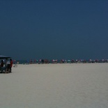 The beach is huge!