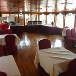 The boat have proper dining areas