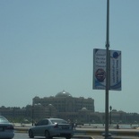 Emirates Palace Hotel in the distance