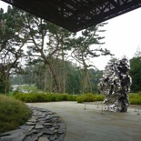 the outdoor areas of the museum