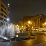 UN plaza and fountains