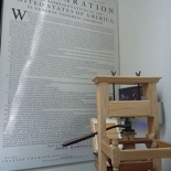 and early printing machine by the declaration of congress