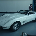 in no better way than a classic corvette