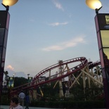 the ROCKIT coaster from outside