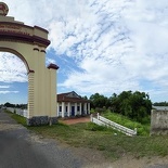 Panorama of the Hien Luong bridge from North side