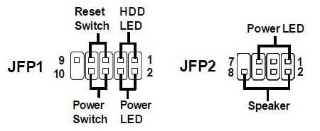 Power pin JFP1 and JFP2