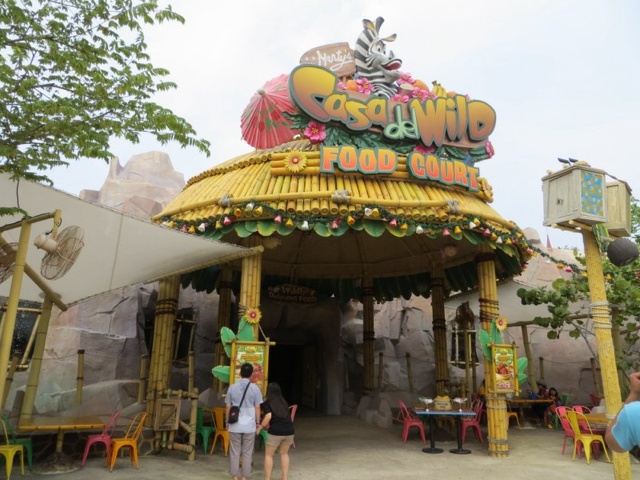 fancy themed food court