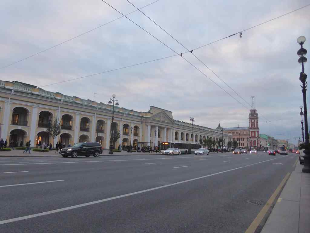 Gostinyy Mall shops along Nevsky Avenue
