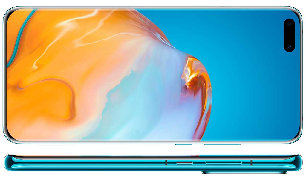 The P40 Pro and Pro+ are similar in sizes, with the curved edged screen giving a higher screen to body ratio and larger screen size of 6.58 inches