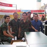 Our Info booth team.