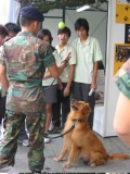 Here we get a K-9 demo from the K-9 unit.