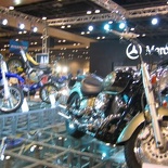 yamaha's booth in front of the merc's