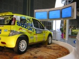 the rally cross suzuki IGNIS on display