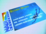 NAUI Scuba Diver Card