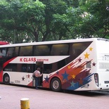 And here is our Bus! A free upgrade from a VIP to a VVIP coach