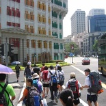 passing along the Singapore Arts District