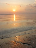 the rolling waves and the glittering soil