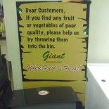 Giant Supermarket Bin