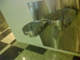many of the few &quot;look no hands&quot; water fountains at every one of the 56 toilets in T3