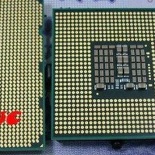 Nehalem Intels LGA1160 and LGA1366 processor pin layout and size comparison