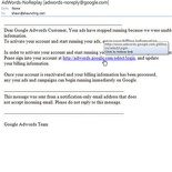 Google adsense/adwords phishing emails