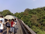 the bridge is open top, with no shelter at all