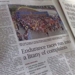 Endurance Races gone bad article on Straits Times 20th June 08