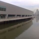 The barrage main complex and visitor center