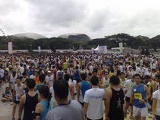The run finishing crowds