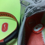 The left sole features a slot for Nike+ sports band