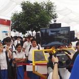 The simulator was a real crowd magnet and is a favourite among the visitors.