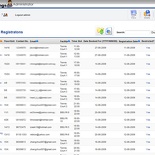 Booking management page