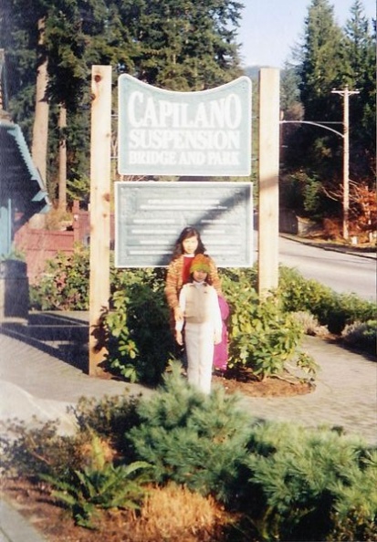 Here we are at the Capilano suspension bridge