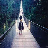 I am a little cool girl on the bridge!