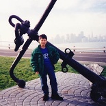 Either thats a small kid or a very BIG anchor!