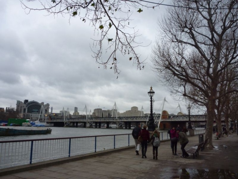 Strolling along the Millennium pier