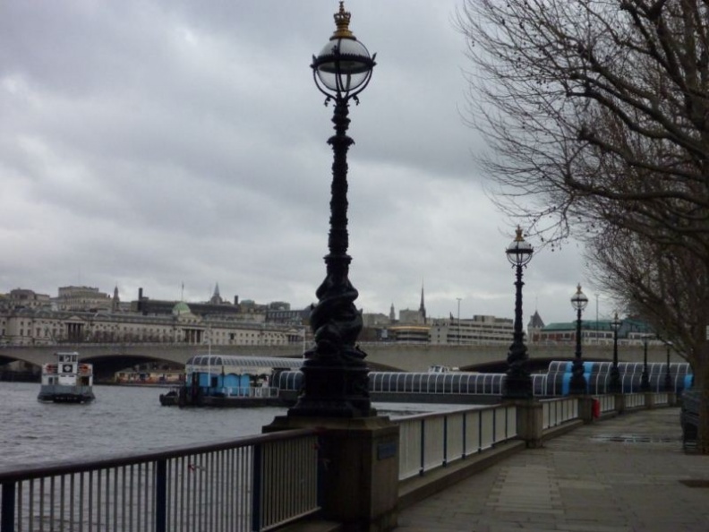 The south bank with the waterloo bridge in view