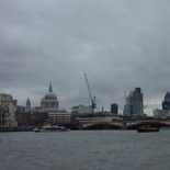 A view of blackfriars and St pauls from a distance