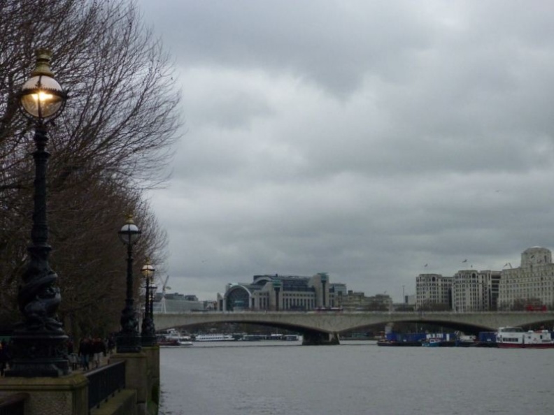 The waterloo bridge from afar