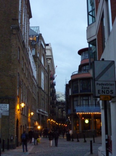 Towards Butler's Wharf, the pubs &amp; eateries along Horselydown lane &amp; Maguire street