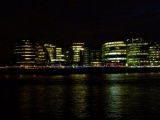 The city hall across the river Thames