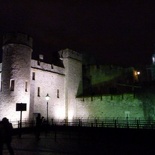 The castle towers do look li' spooky at night