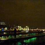 Overview of the London Thames night lights