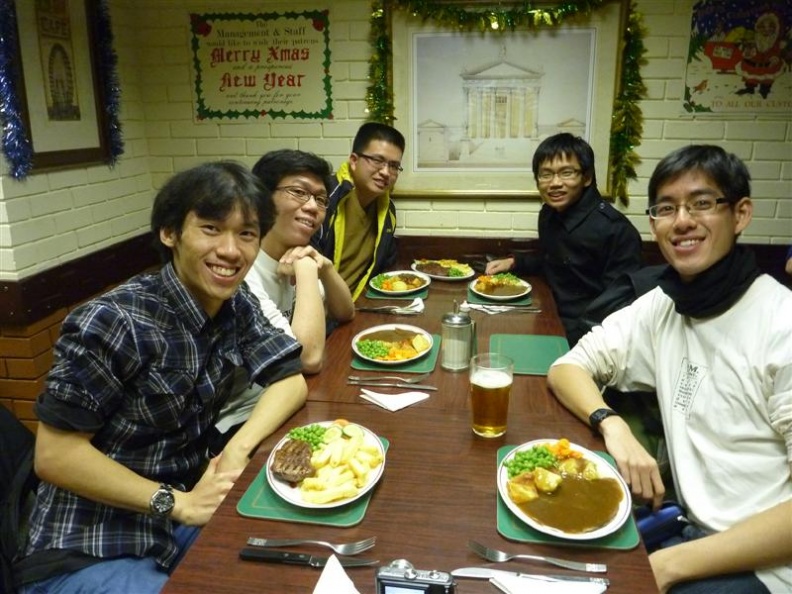 Feeding time! Steaks with the gang!