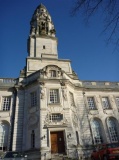 The city hall clock tower