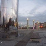 Ohh shiny tower glowstick thingies! (Roald Dahl Plass)