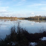 Horseshoe lake in the bright