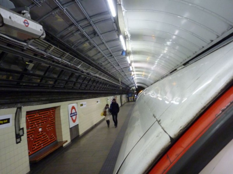 A peek from the train at the station on the way back