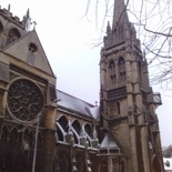 Buildings in Cambridge under the snow Winter 09